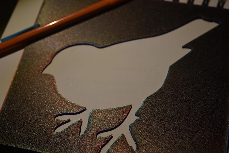Bird Reusable Plastic Stencil | Custom Art & Craft Stencil | 3D Printed Drawing Template | Painting, Journaling, DIY Projects