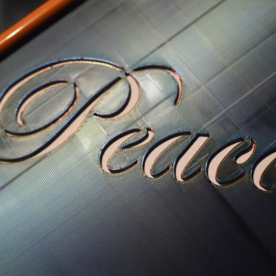 Peace Reusable Plastic Stencil | Custom Art & Craft Stencil | 3D Printed Drawing Template | Painting, Journaling, DIY Projects