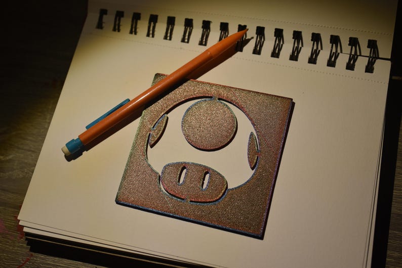 Toshi Reusable Plastic Stencil | Custom Art & Craft Stencil | 3D Printed Drawing Template | Painting, Journaling, DIY Projects (Copy)