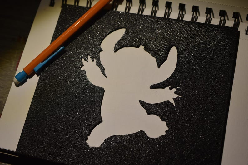 Stitch Reusable Plastic Stencil | Custom Art & Craft Stencil | 3D Printed Drawing Template | Painting, Journaling, DIY Projects (Copy)